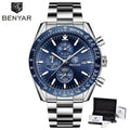 Montres décontractées pour hommes Chronographe Montres de sport modernes analogiques à quartz étanches Bracelets en caoutchouc Montres-bracelets professionnelles pour hommes