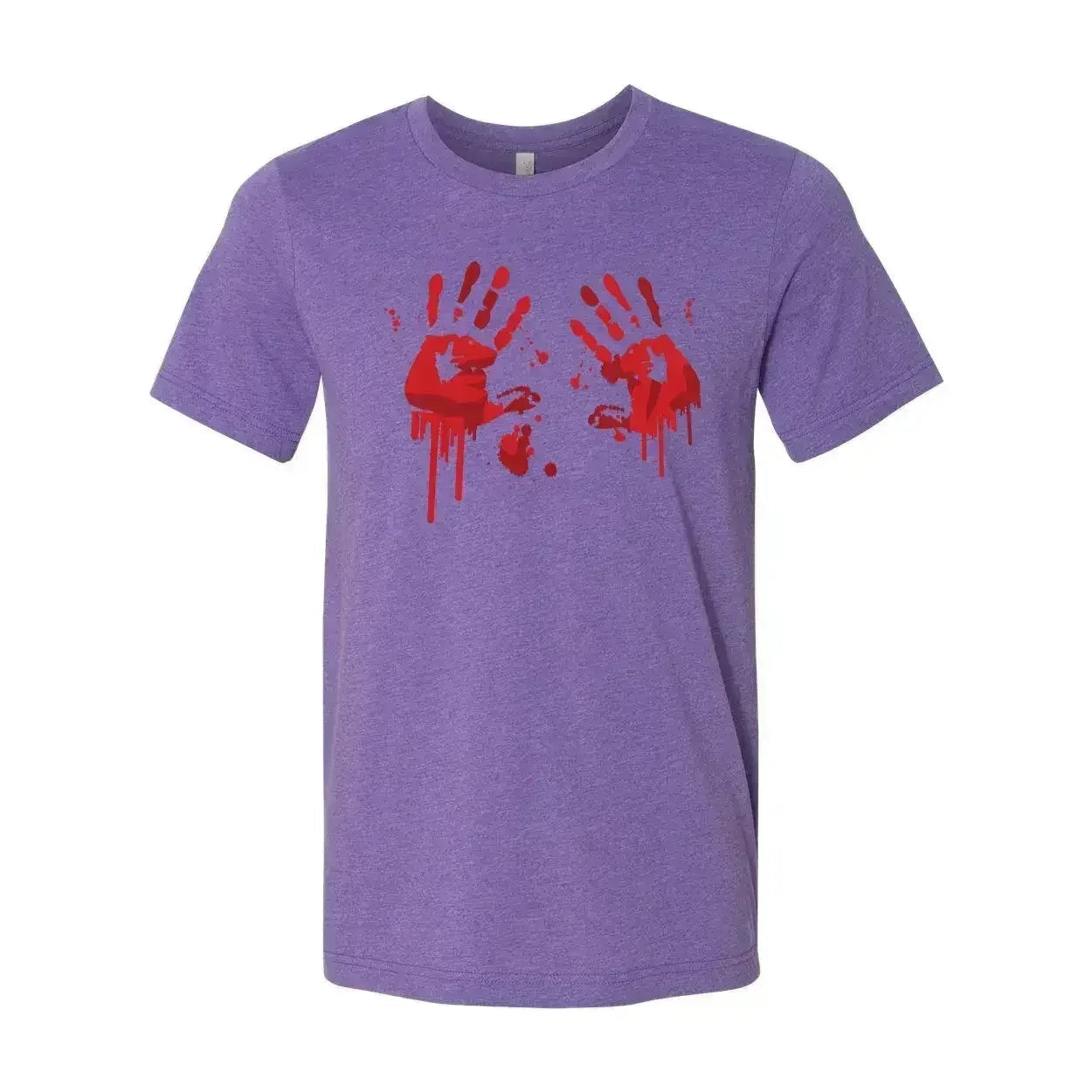 T-shirt Empreintes de Mains Sanglantes | T-shirt Unisexe Classique Bella Canvas