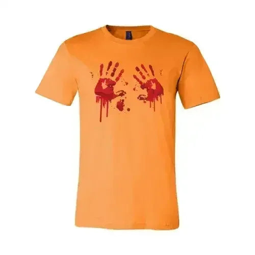 T-shirt Empreintes de Mains Sanglantes | T-shirt Unisexe Classique Bella Canvas