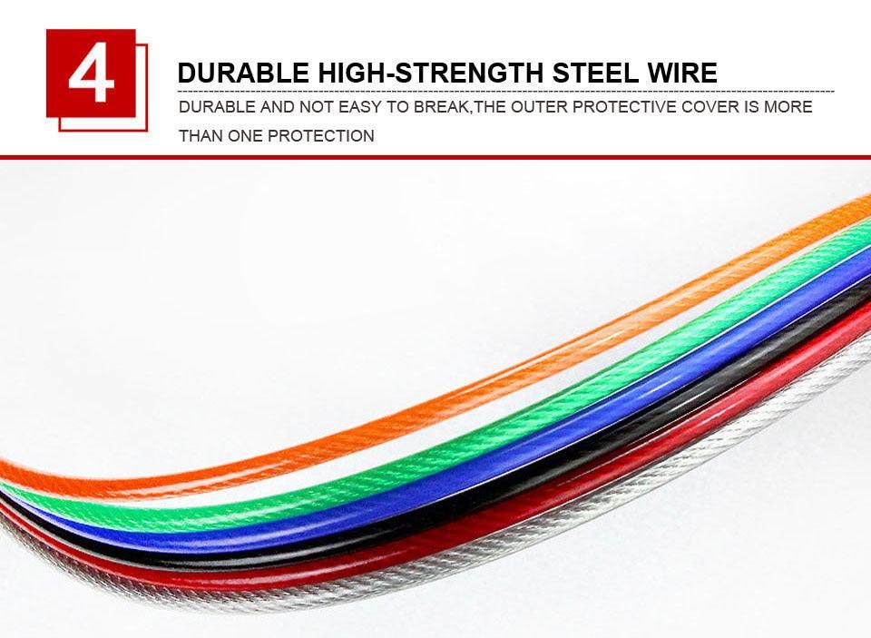 Corde à sauter professionnelle 3 en 1, corde à sauter rapide pour le fitness, entraînement sans enchevêtrement, corde à sauter réglable, cordes à sauter d'extérieur avec sac de transport, câble de rechange