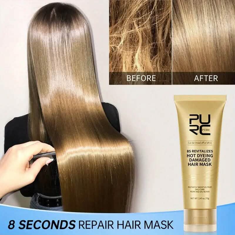 Masque Capillaire Professionnel 8 Secondes Crème de Soin Capillaire Kératine
