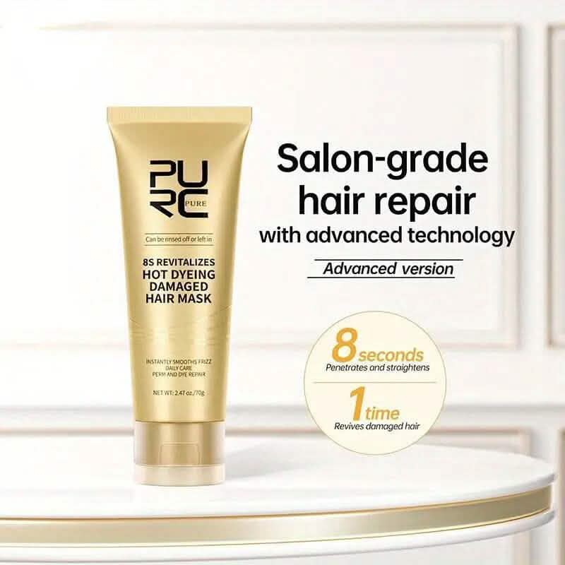 Masque Capillaire Professionnel 8 Secondes Crème de Soin Capillaire Kératine
