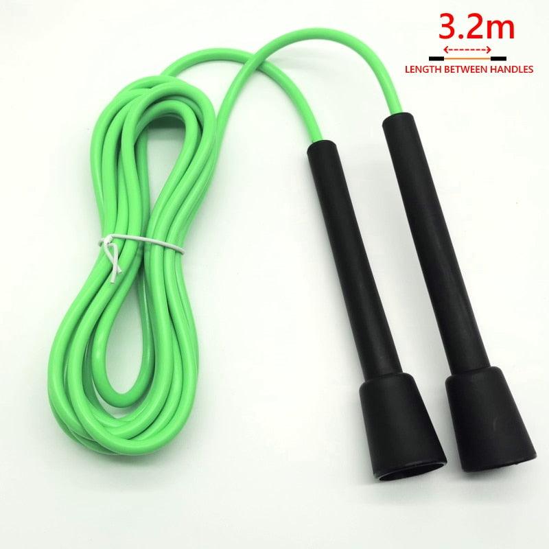 Corde à sauter professionnelle en PVC pour hommes, avec poignées en plastique, pour tous les niveaux. Corde à sauter segmentée pour le sport, le fitness en extérieur, la salle de sport, pour hommes et femmes.