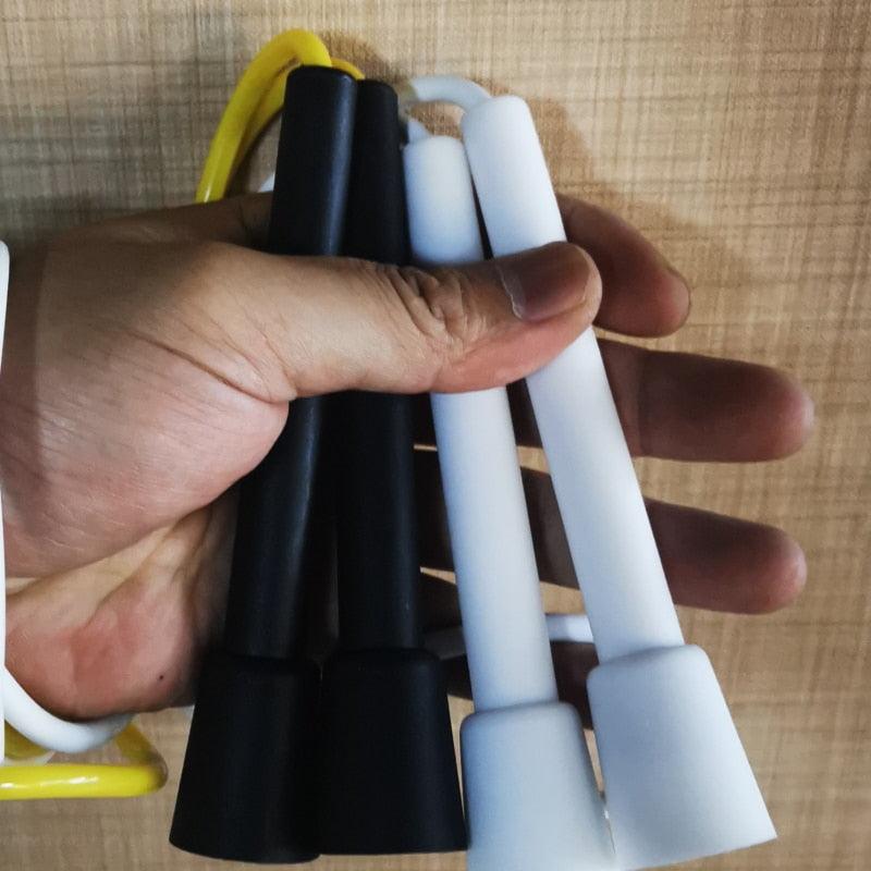 Corde à sauter professionnelle en PVC pour hommes, avec poignées en plastique, pour tous les niveaux. Corde à sauter segmentée pour le sport, le fitness en extérieur, la salle de sport, pour hommes et femmes.
