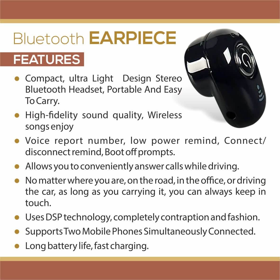 Mini écouteur intra-auriculaire Bluetooth 10.0 sans fil invisible professionnel