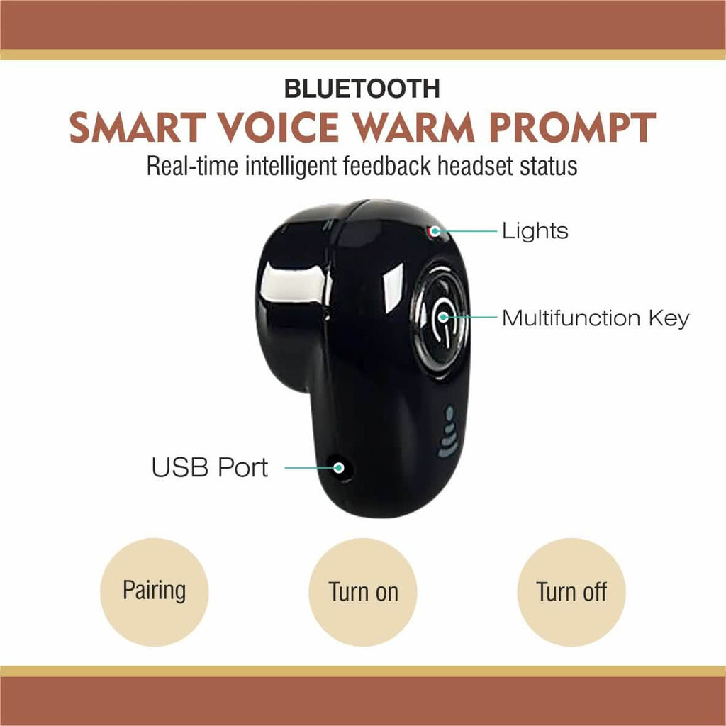 Mini écouteur intra-auriculaire Bluetooth 10.0 sans fil invisible professionnel