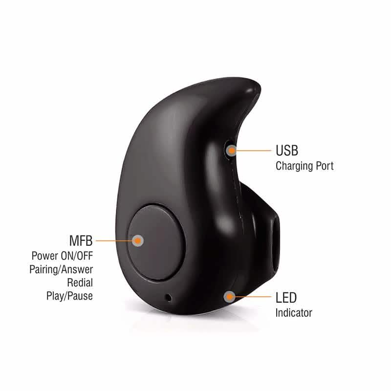 Mini écouteur sans fil Bluetooth invisible professionnel