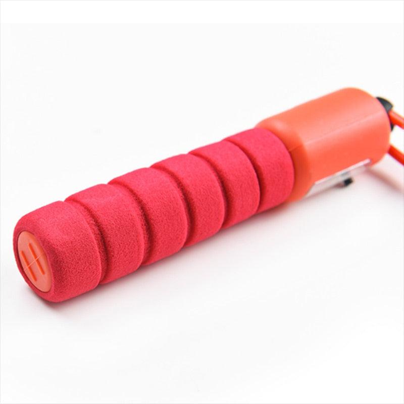 Corde à sauter professionnelle en éponge avec compteur électronique réglable, rapide, pour le comptage de sauts, la corde à sauter en éponge, le compteur électronique réglable, les équipements d'entraînement avec fil de corde à sauter rapide.