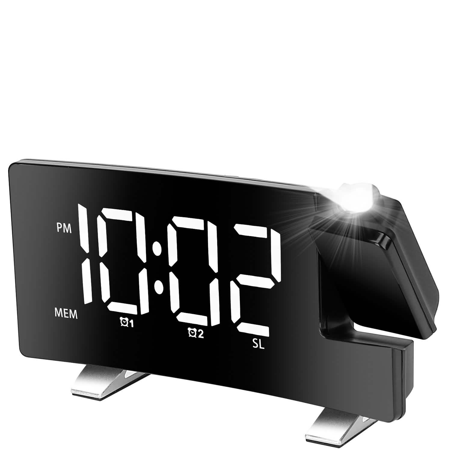 Réveil projecteur avec radio