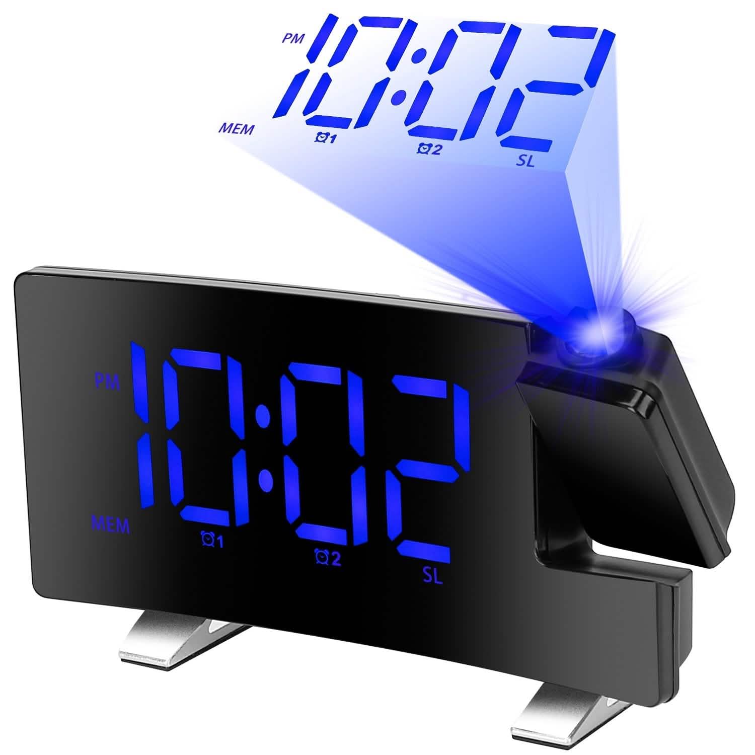 Réveil projecteur avec radio