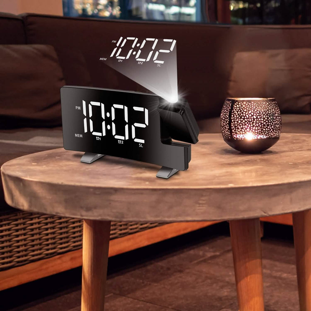 Réveil projecteur avec radio