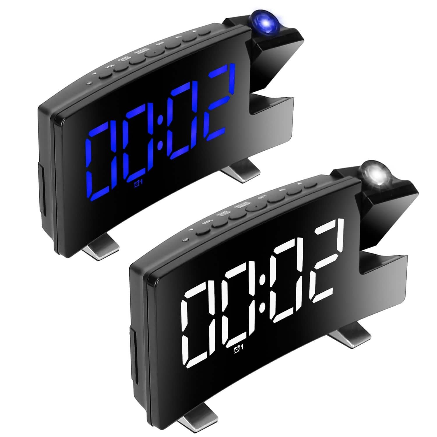 Réveil projecteur avec radio