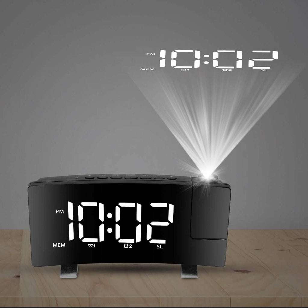 Réveil projecteur avec radio