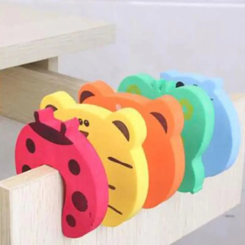Protecteur de porte de sécurité mignon pour bébé avec animal, bloque-porte de sécurité pour bébé, serrure de carte pour bébé, soin du nouveau-né, protège-doigts pour enfant