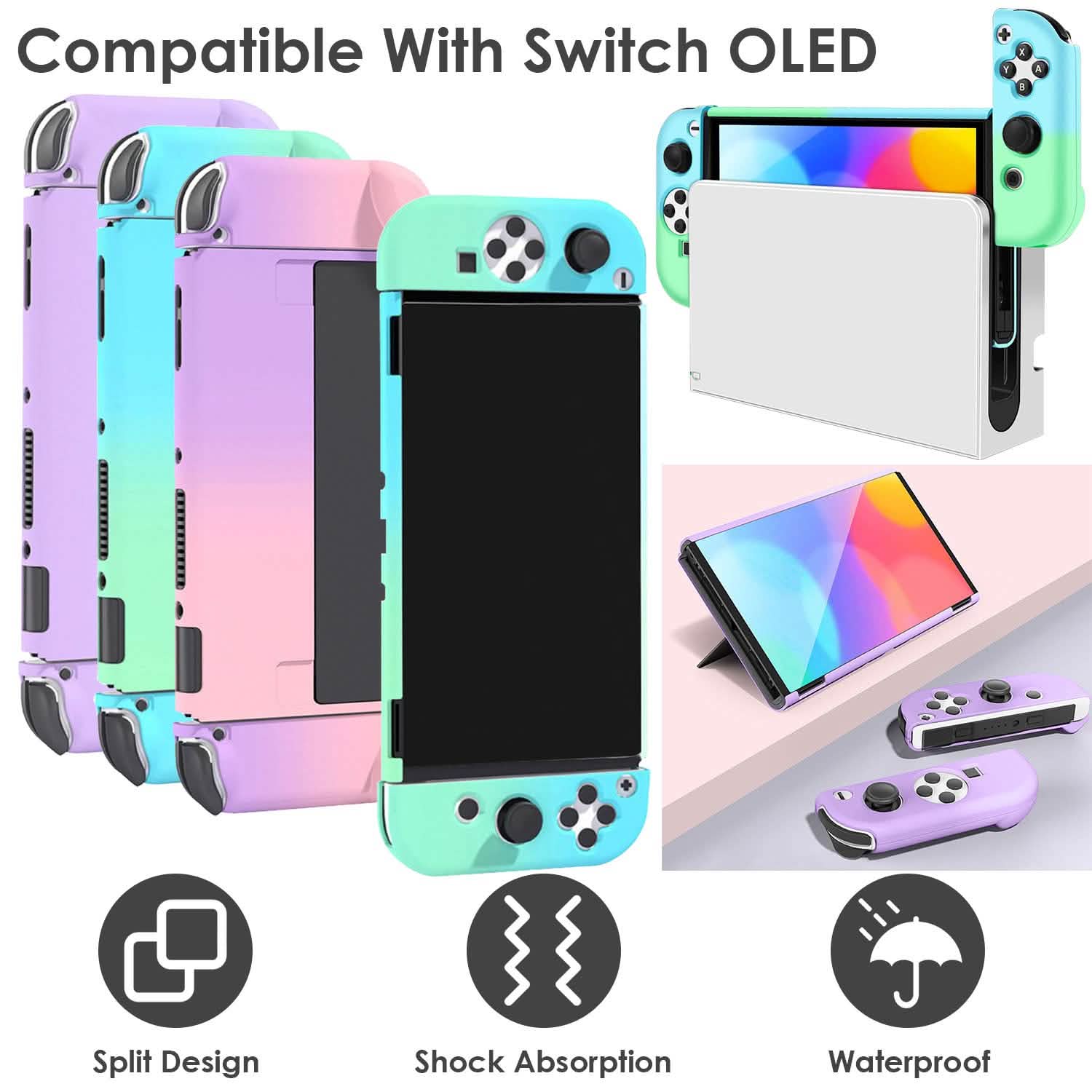 Housse de protection rigide compatible avec la station d'accueil de la Nintendo Switch OLED