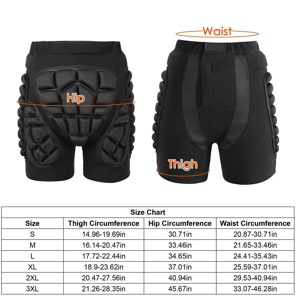 Short de protection pour le ski, le snowboard, le patinage et le skateboard