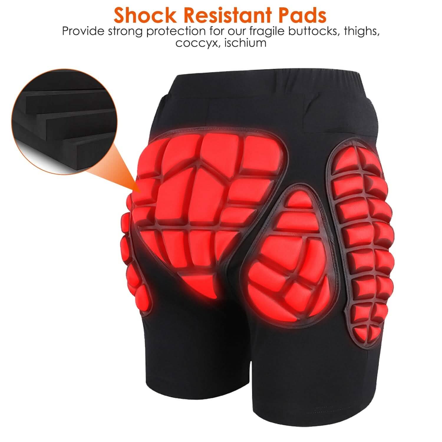 Short de protection pour le ski, le snowboard, le patinage et le skateboard
