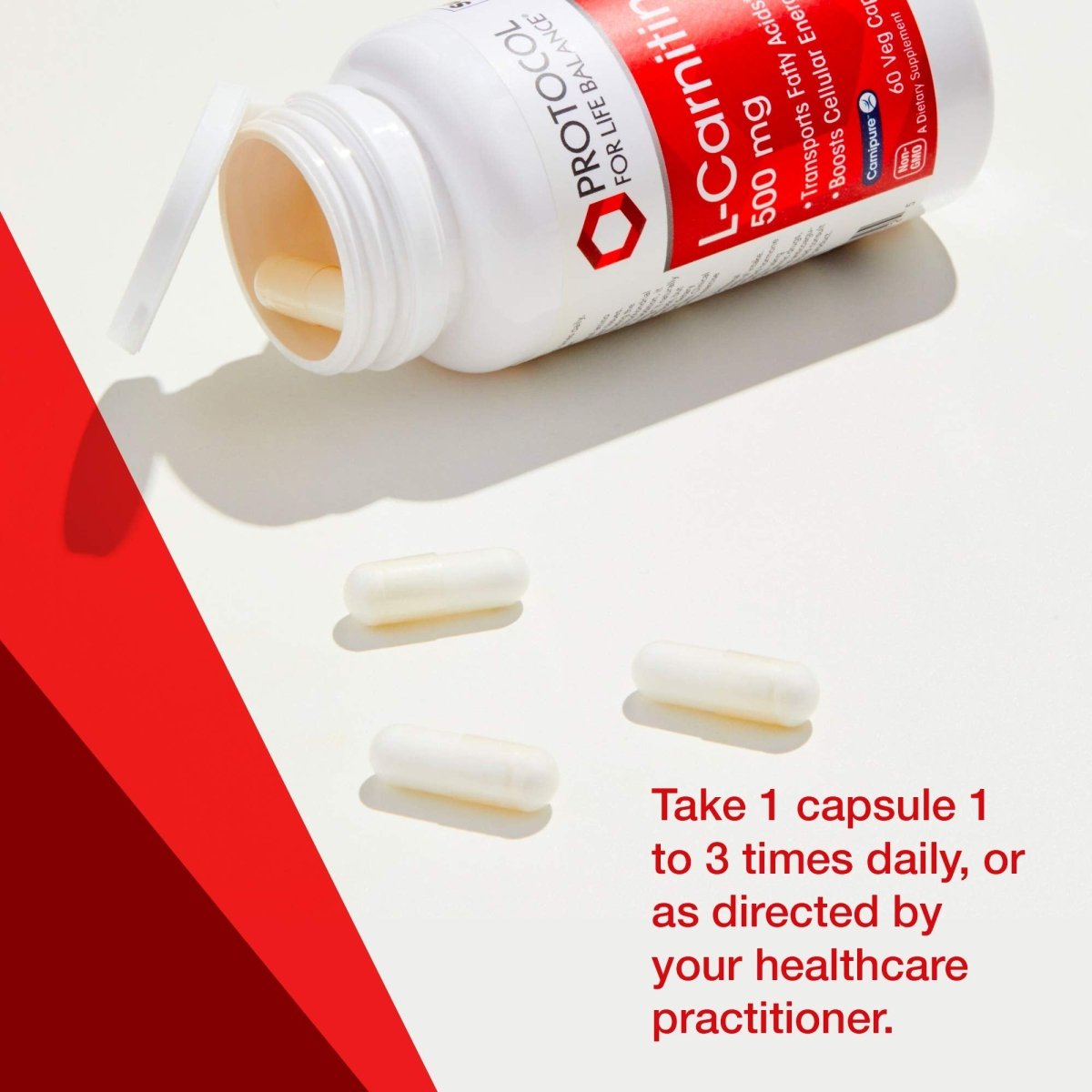 Protocol For Life Balance L-Carnitine 500 mg 60 Vcaps - P0072