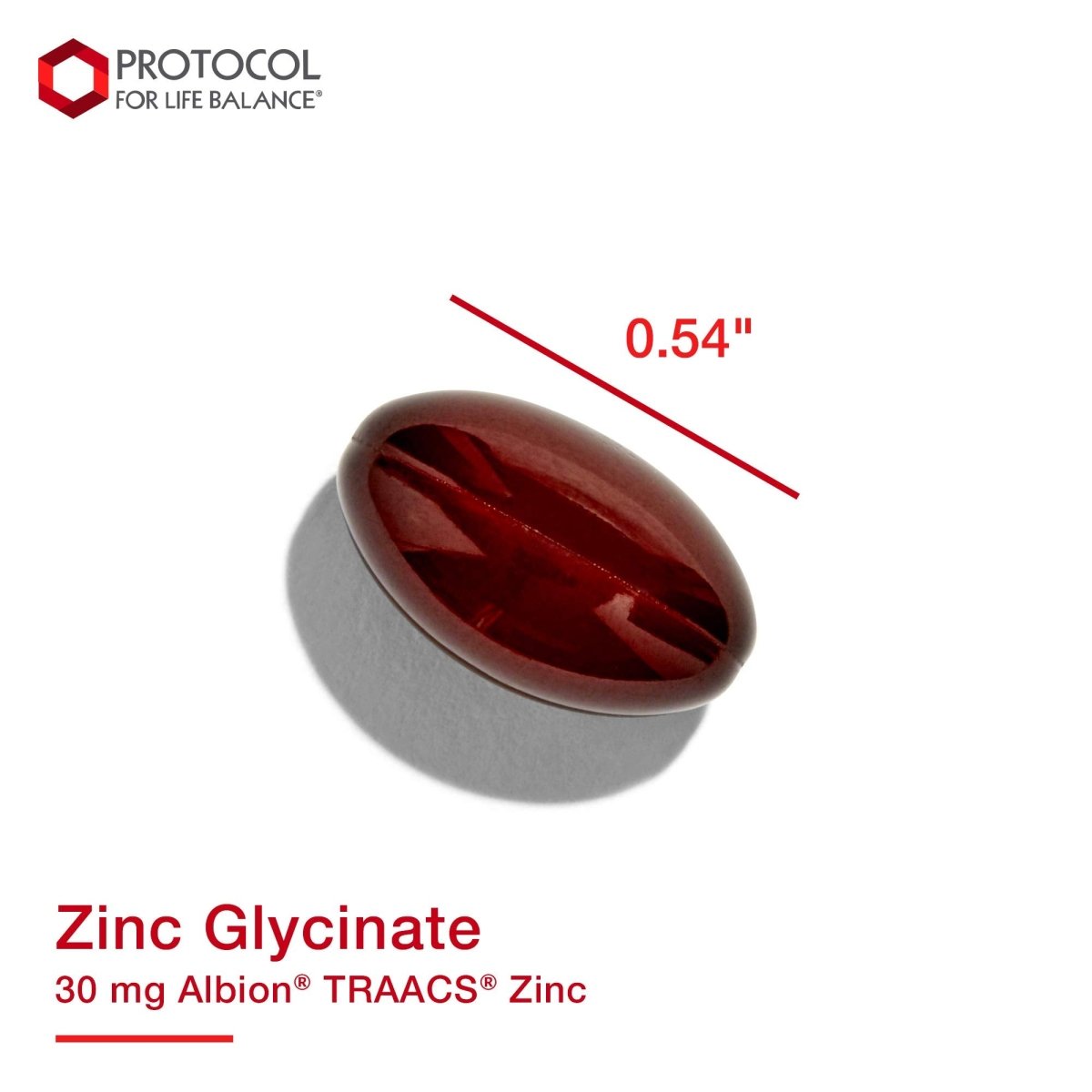 Protocole Zinc Glycinate 30mg - Complément de Zinc Glycinate - Soutien du système immunitaire - Compatible Céto et Sans produits laitiers - 120 gélules molles