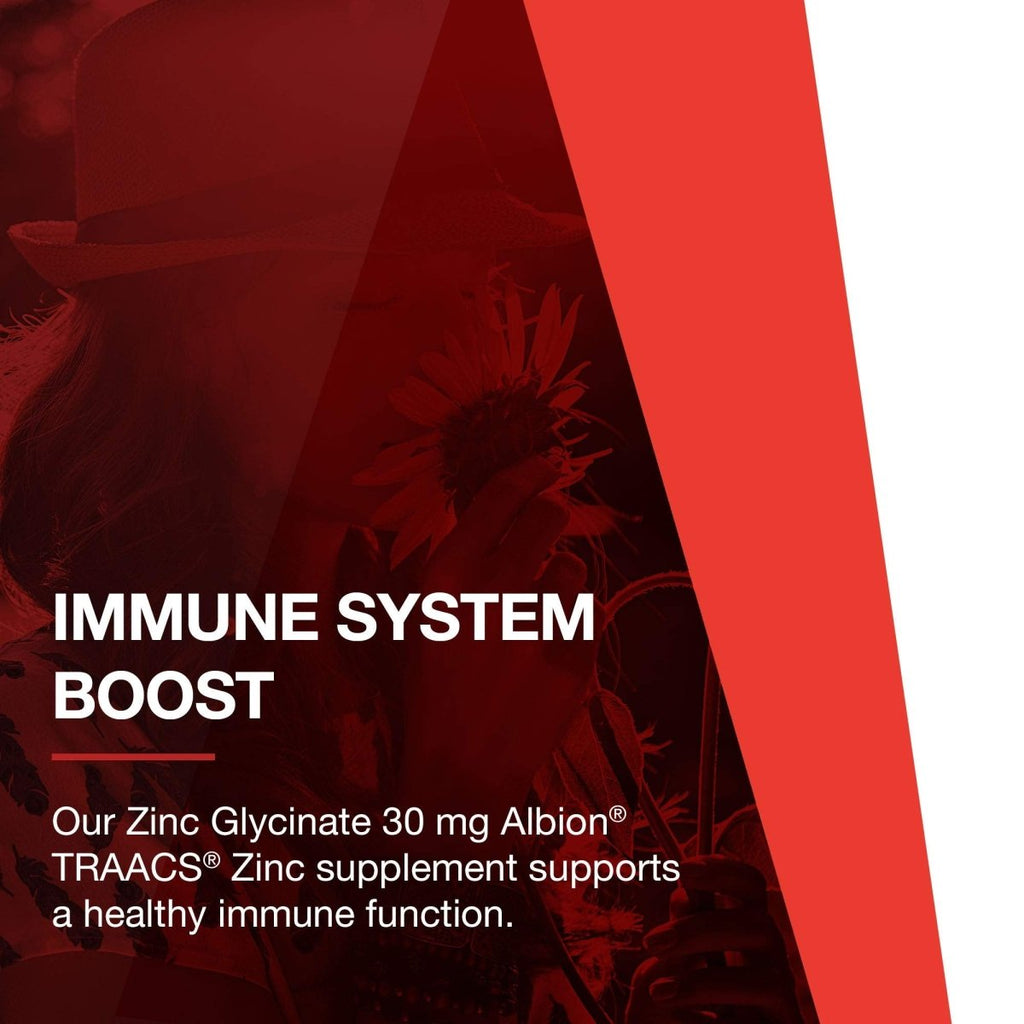 Protocole Zinc Glycinate 30mg - Complément de Zinc Glycinate - Soutien du système immunitaire - Compatible Céto et Sans produits laitiers - 120 gélules molles