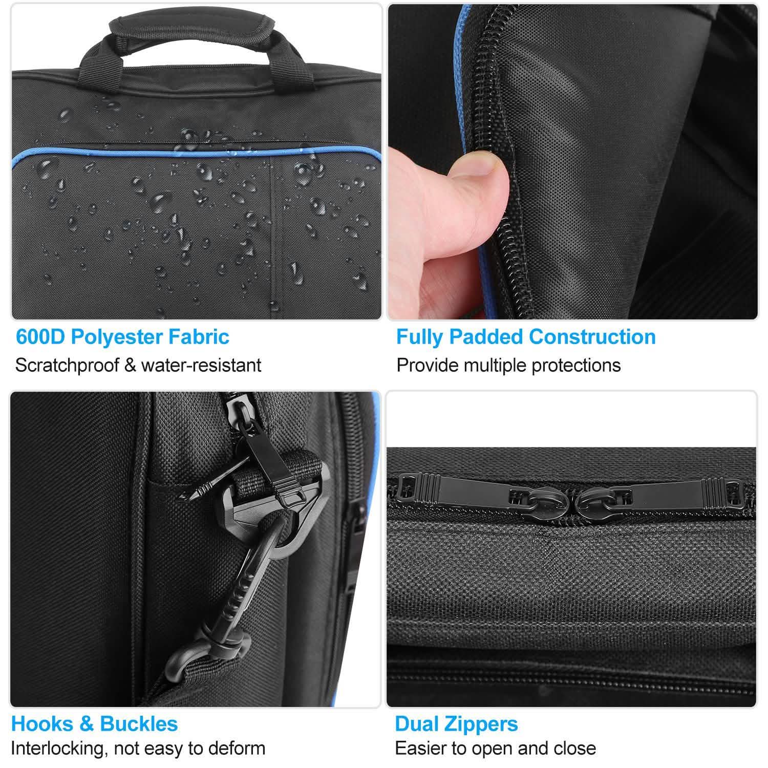 Sac à main pour accessoires de console PS4 avec bandoulière