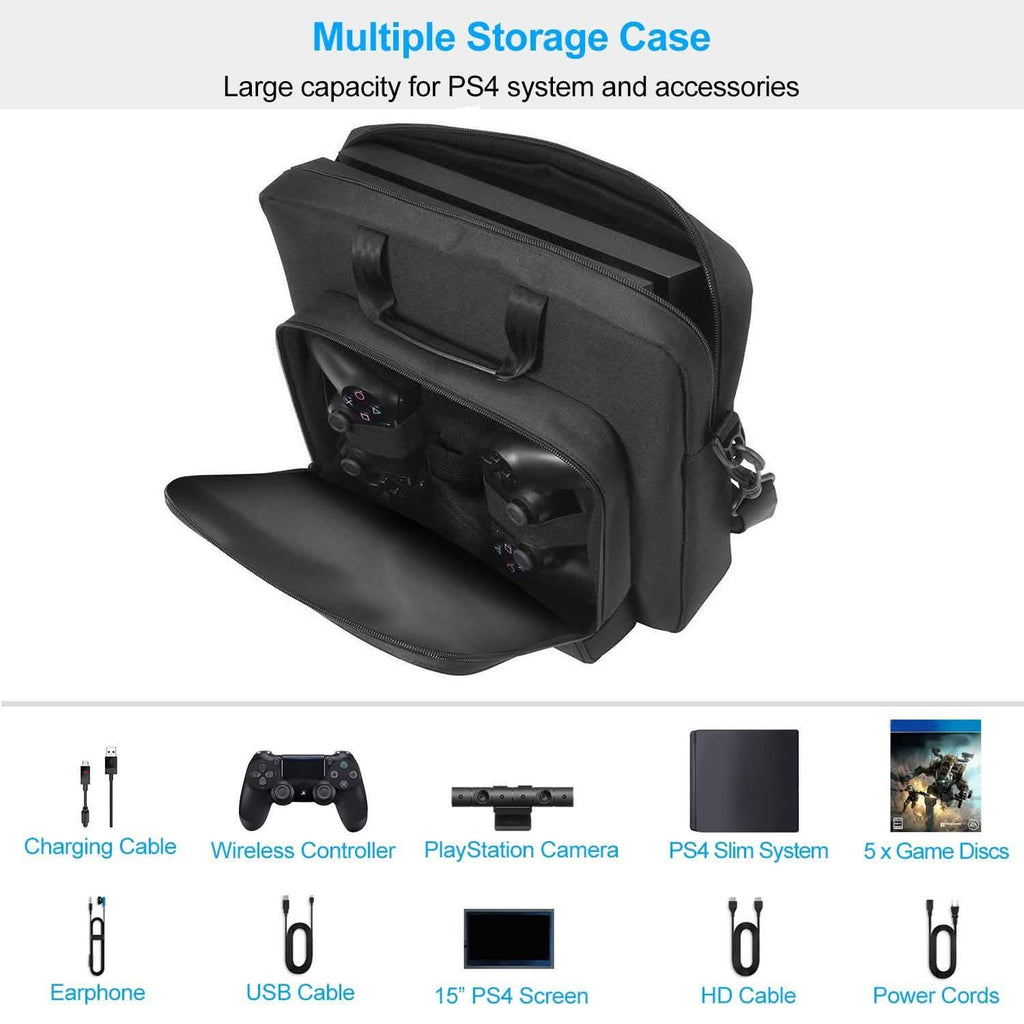 Sac à main pour accessoires de console PS4 avec bandoulière