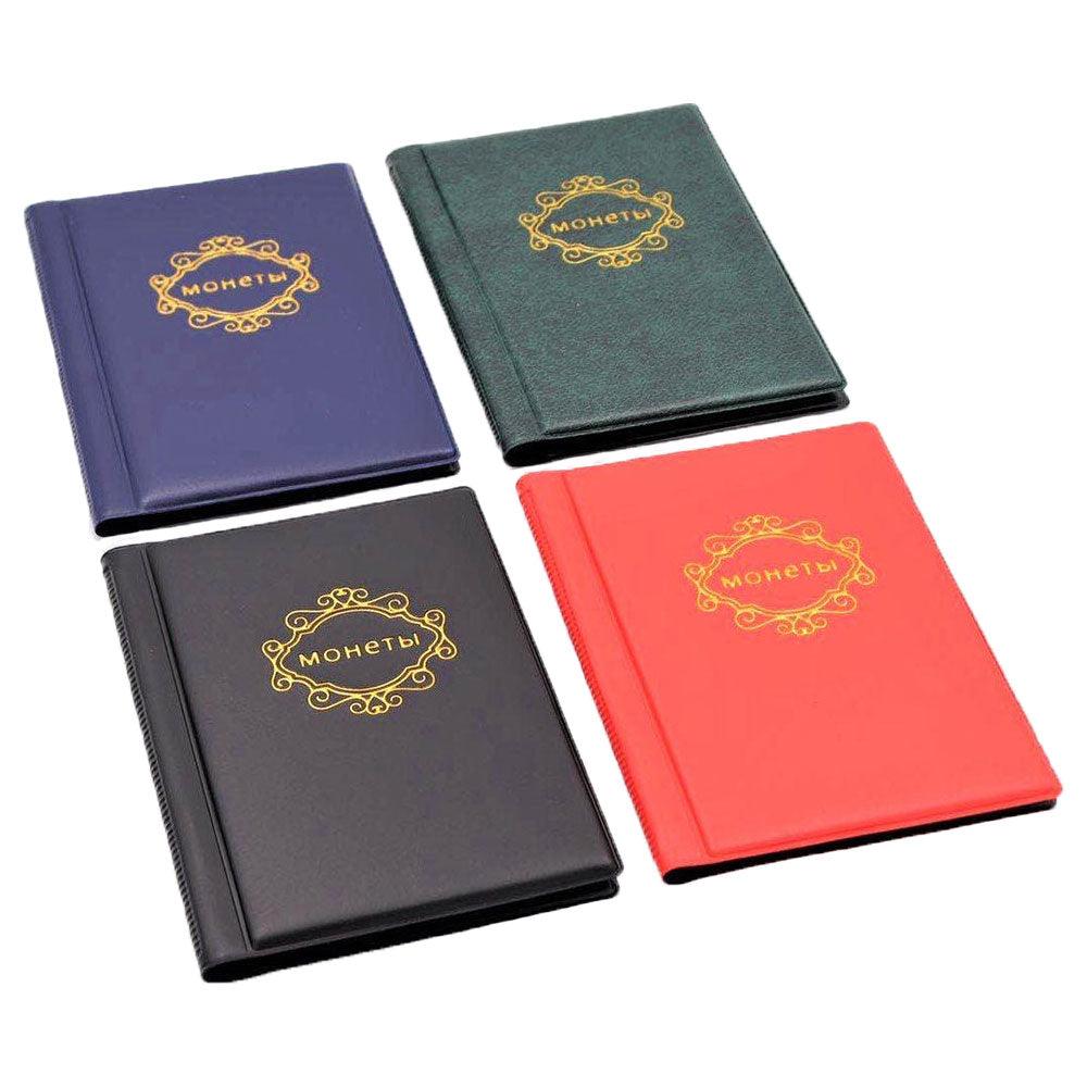 Album de pièces en cuir PU, 10 pages, 120 pochettes, pour pièces de monnaie, pièces commémoratives, médaillons, insignes, livre de collection, cadeaux pour amis et collectionneurs de pièces.