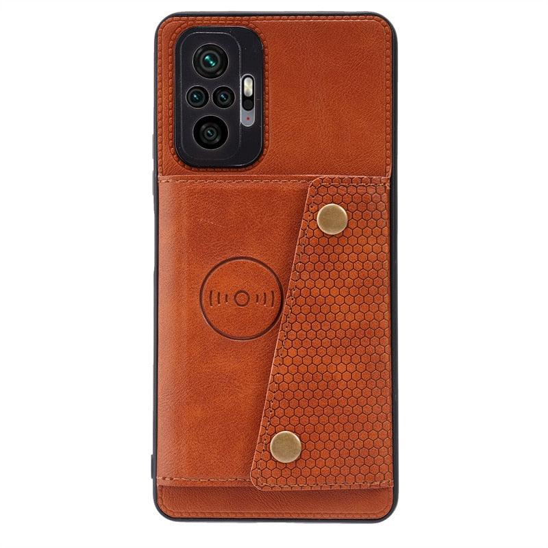 Étui à rabat en cuir synthétique pour Xiaomi Redmi Note 11 11S 10 9 8 9s 9T Mi 12 10T 11T POCO X3 GT X4 Pro F3 avec porte-cartes portefeuille et étui folio magnétique en cuir véritable