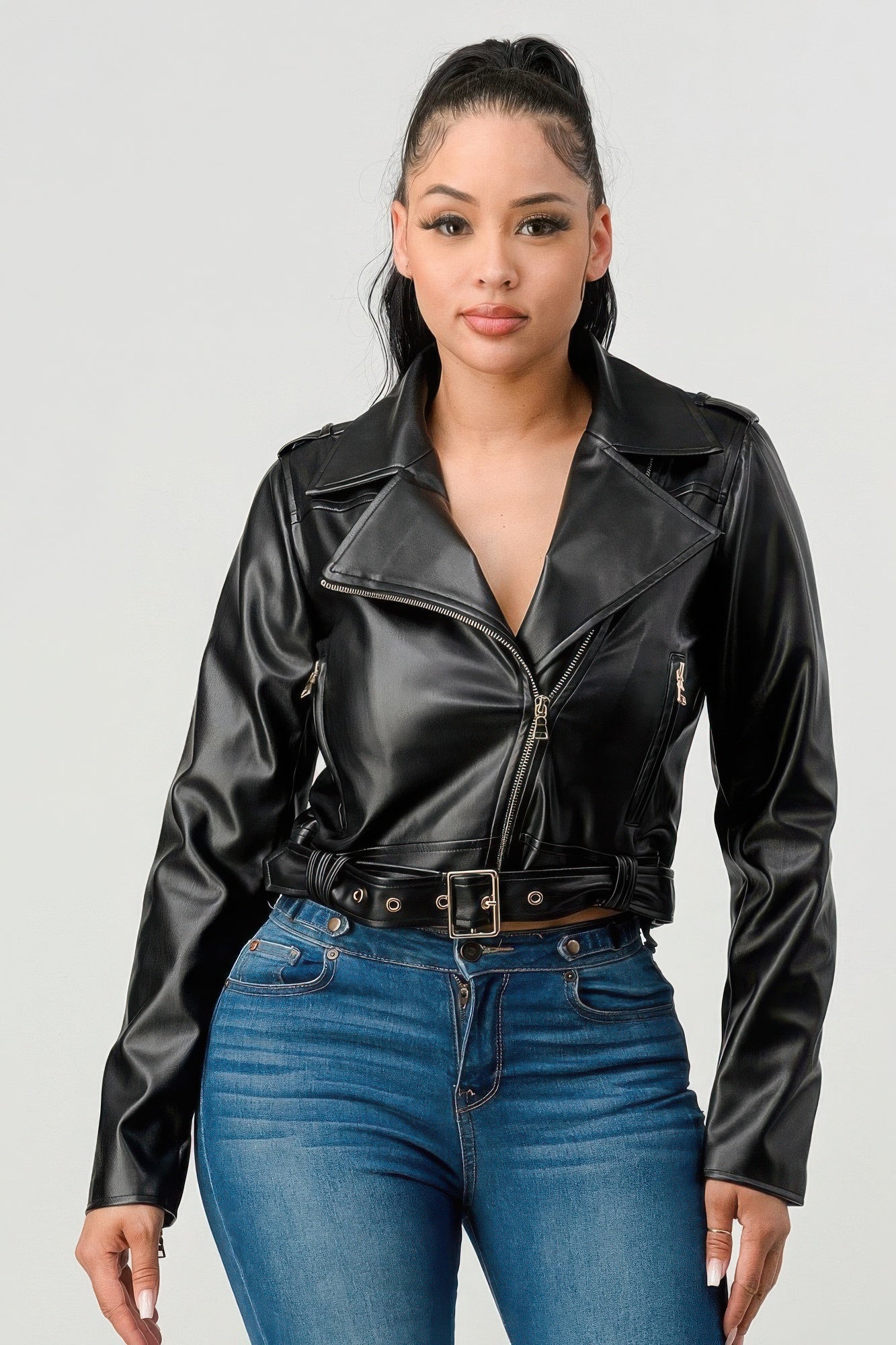 Veste en similicuir