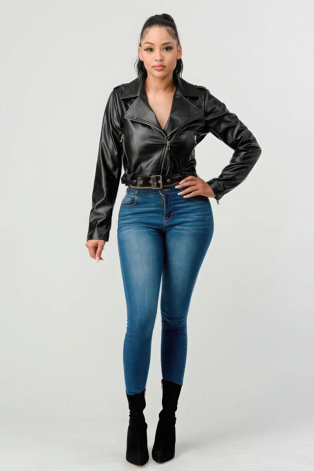 Veste en similicuir
