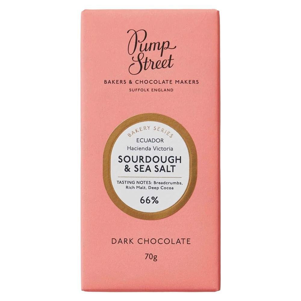 Pump Street - Tablette de Chocolat Noir 'Sourdough & Sea Salt' (70G | 66%)