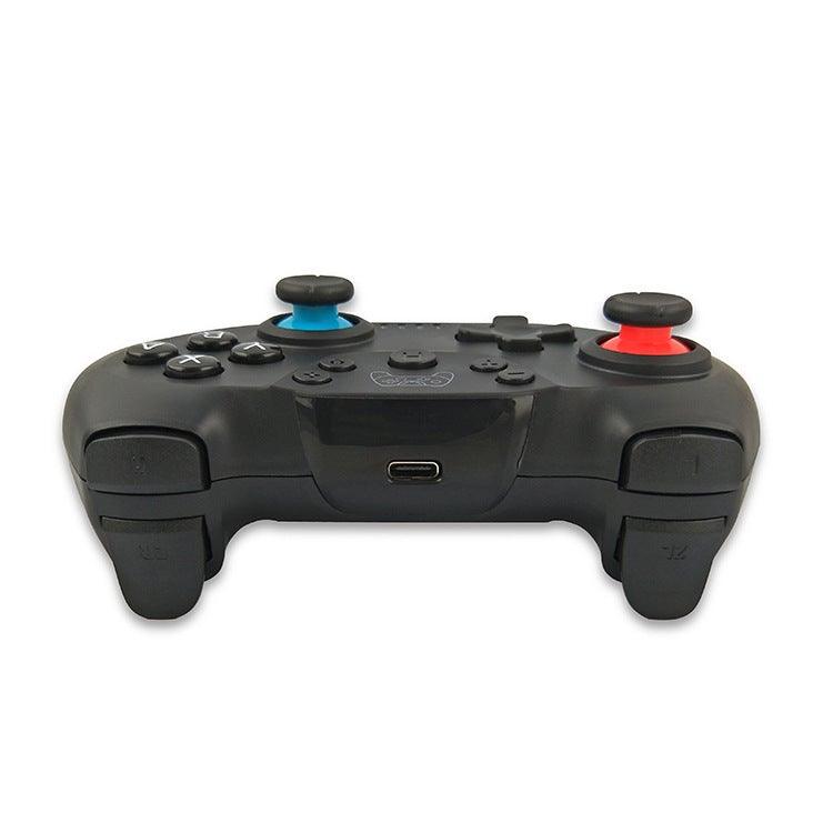 Manette de jeu Bluetooth sans fil noire pure compatible avec PC, ordinateur portable, moniteur et Smart TV