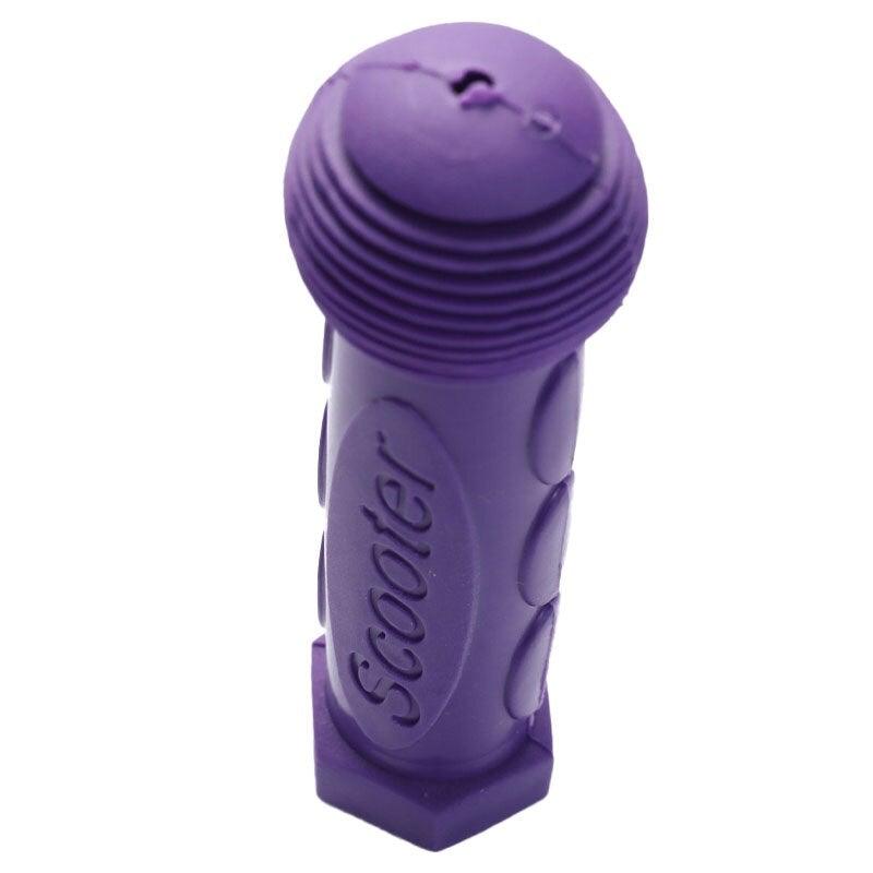 Poignées de guidon antidérapantes en caoutchouc violettes avec protection antichoc pour vélos d'équilibre, trottinettes et guidons de vélos pour enfants