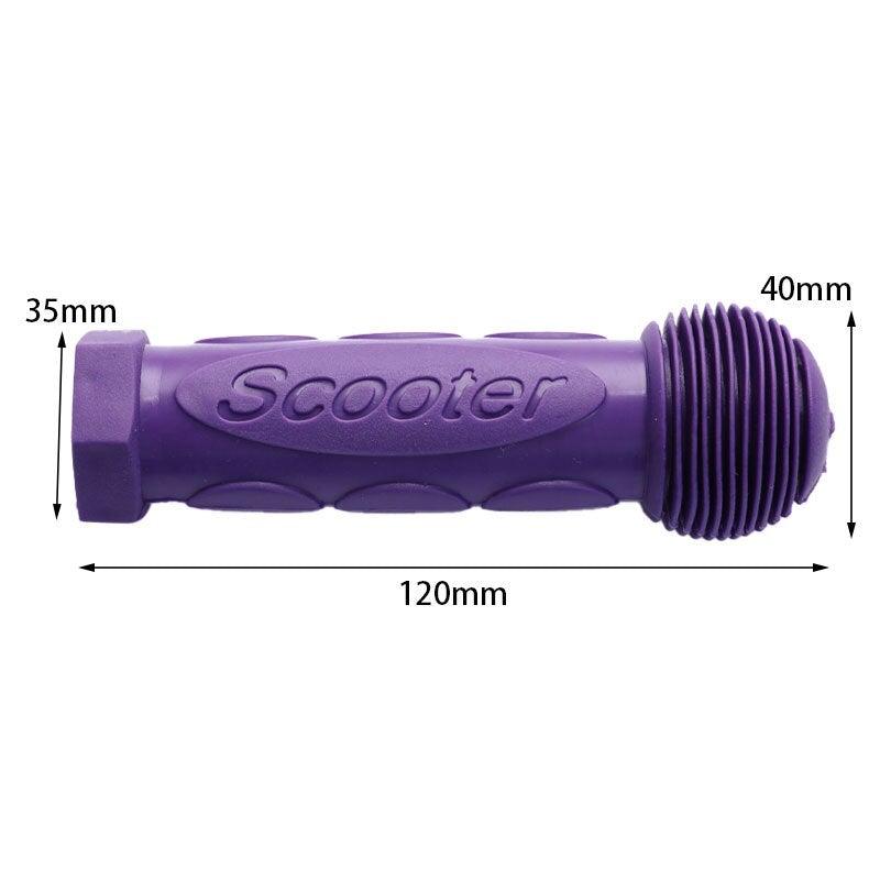 Poignées de guidon antidérapantes en caoutchouc violettes avec protection antichoc pour vélos d'équilibre, trottinettes et guidons de vélos pour enfants