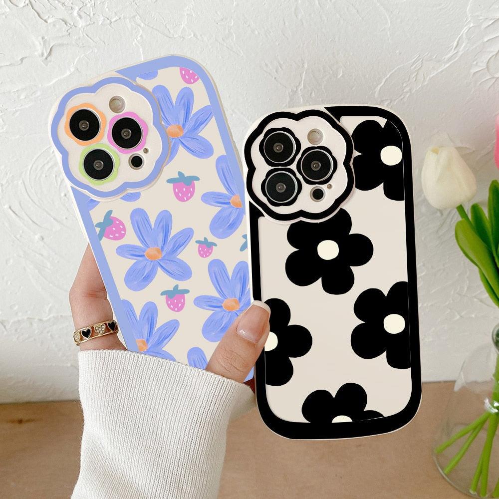 Coque de téléphone à motif floral violet pour iPhone 11, iPhone 13 14 Pro Max, iPhone 12. Housse arrière souple pour iPhone 11, iPhone 14. Joli motif floral, prise en main confortable et design esthétique.