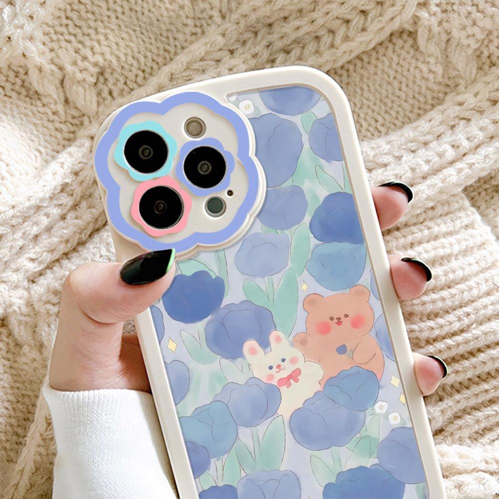 Coque de téléphone à motif floral violet pour iPhone 11, iPhone 13 14 Pro Max, iPhone 12. Housse arrière souple pour iPhone 11, iPhone 14. Joli motif floral, prise en main confortable et design esthétique.