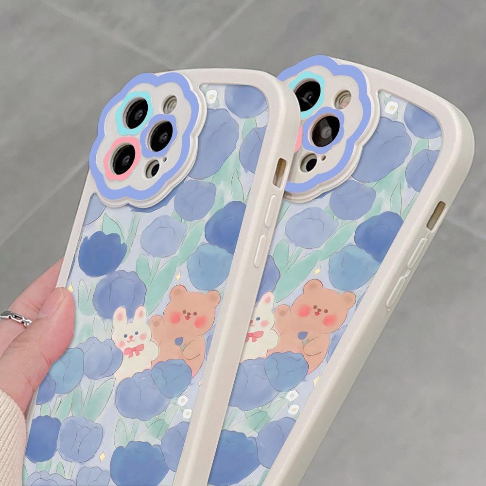 Coque de téléphone à motif floral violet pour iPhone 11, iPhone 13 14 Pro Max, iPhone 12. Housse arrière souple pour iPhone 11, iPhone 14. Joli motif floral, prise en main confortable et design esthétique.