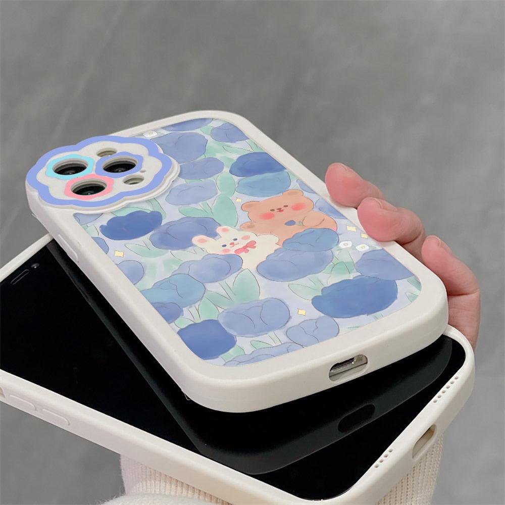 Coque de téléphone à motif floral violet pour iPhone 11, iPhone 13 14 Pro Max, iPhone 12. Housse arrière souple pour iPhone 11, iPhone 14. Joli motif floral, prise en main confortable et design esthétique.