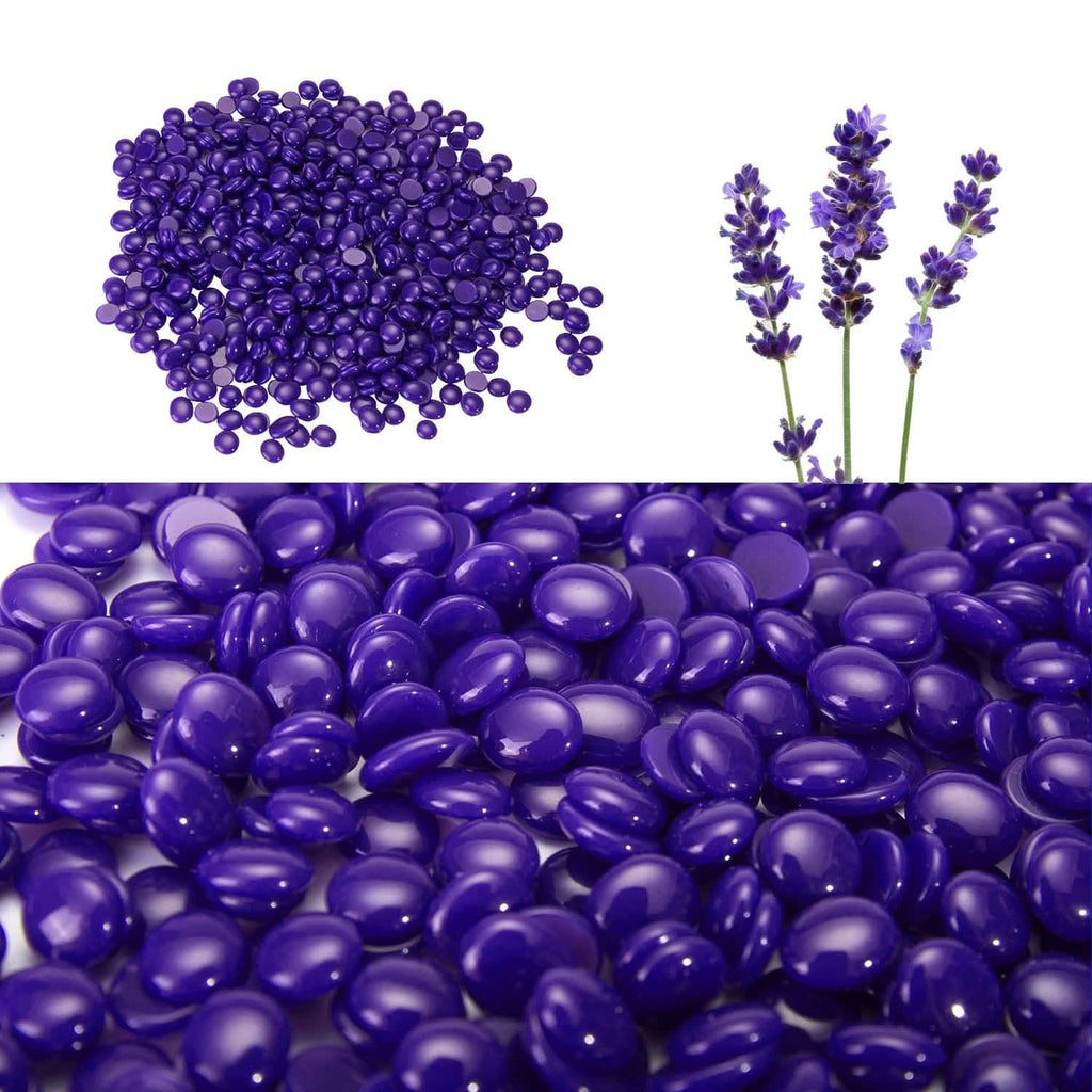 Fèves de cire chaude violettes pour épilation