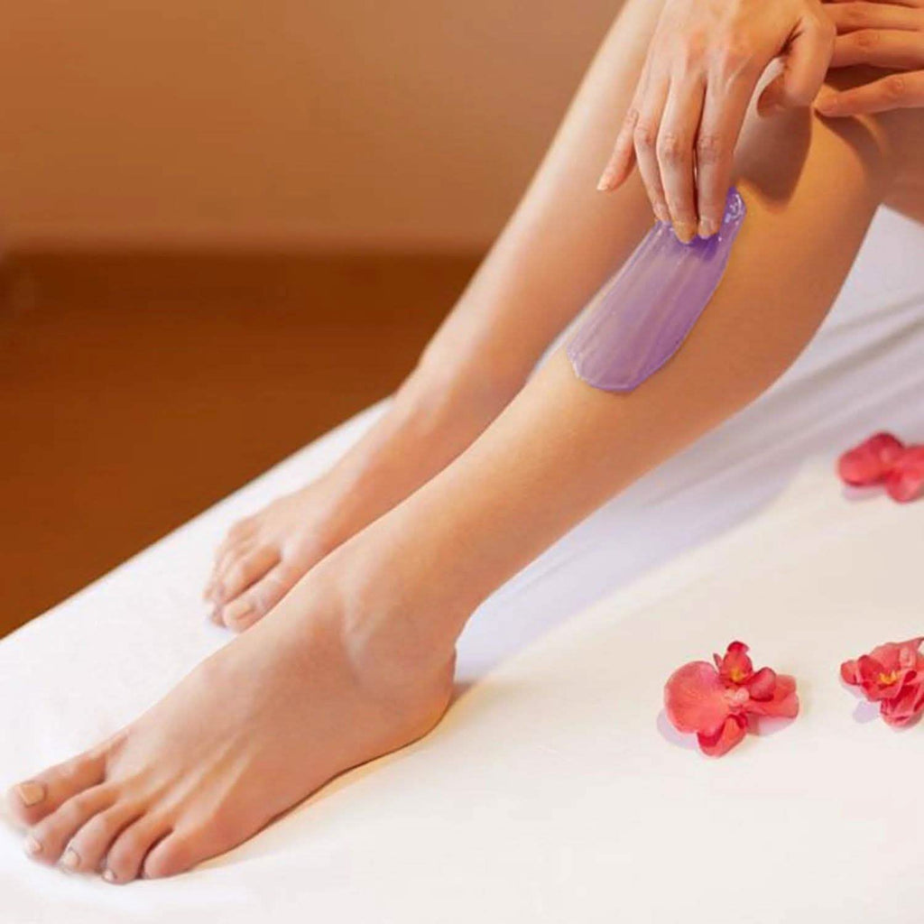 Fèves de cire chaude violettes pour épilation