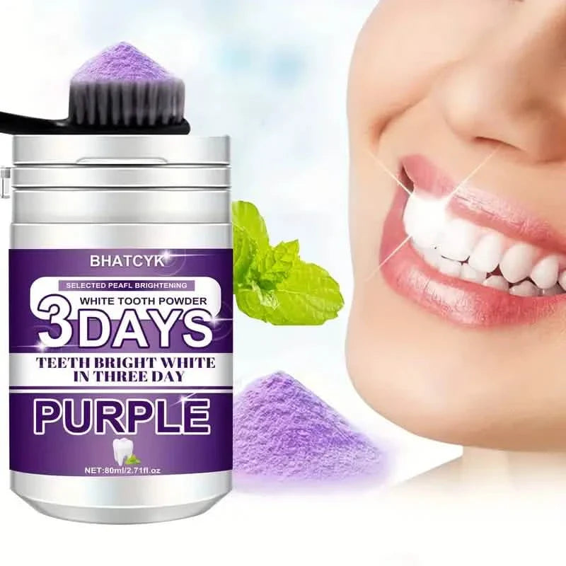 Poudre dentifrice violette