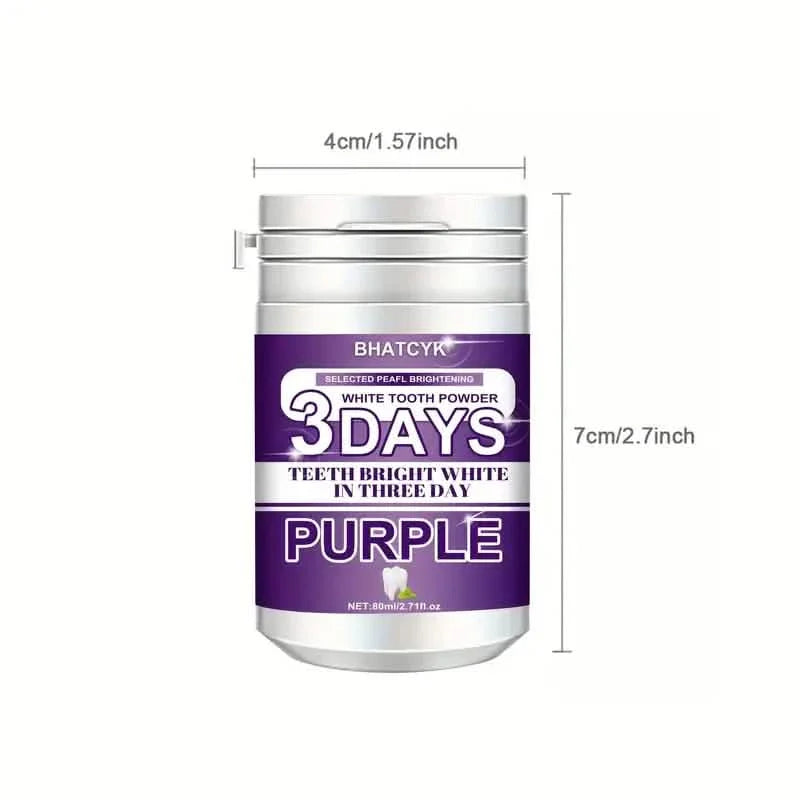 Poudre dentifrice violette