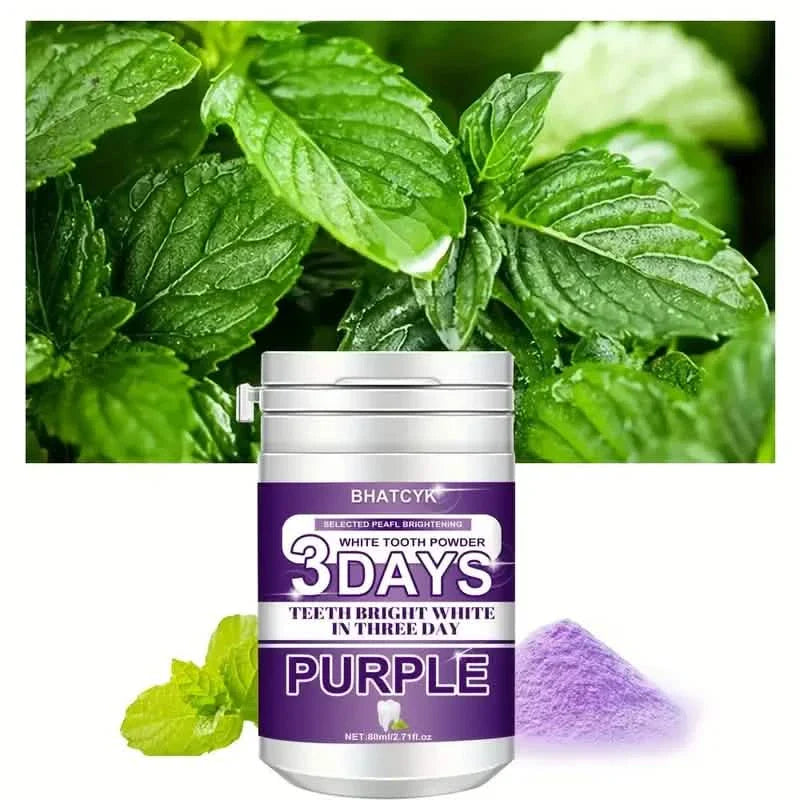 Poudre dentifrice violette