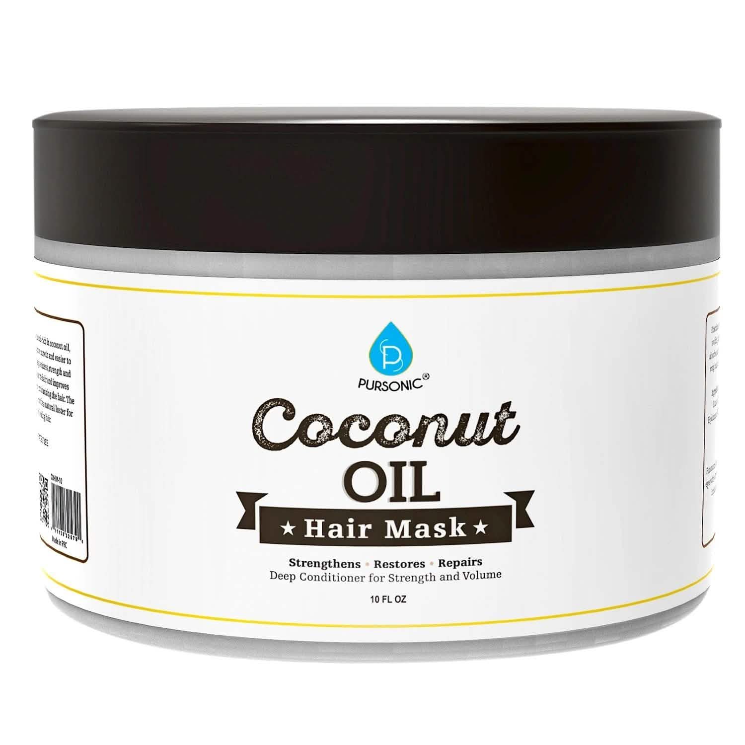 Masque capillaire à l'huile de coco Pursonic 10 oz