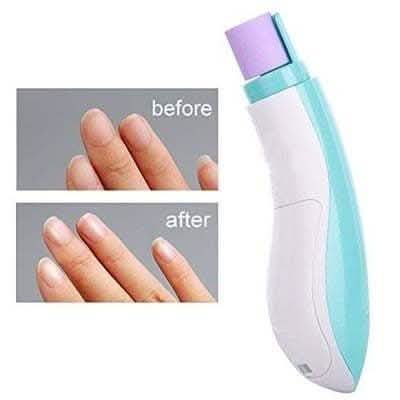Polissoir à ongles blanc et bleu Pursonic
