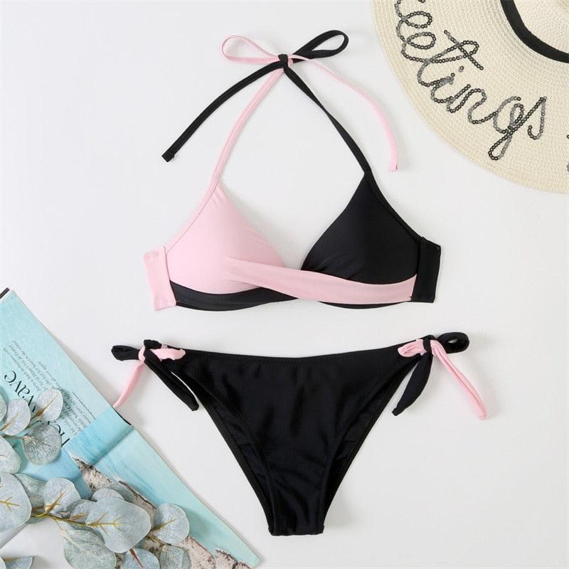 Bikinis Push-Up 2022 Nouveaux Maillots de Bain Bikini Femme Imprimé Floral Maillots de Bain pour Femme Maillots de Bain Deux Pièces Bikini Femme Ensembles Bikini Imprimé Floral Maillot de Bain Vêtements de Plage Maillot de Bain Femme Deux Pièces