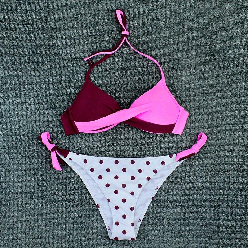 Bikinis Push-Up 2022 Nouveaux Maillots de Bain Bikini Femme Imprimé Floral Maillots de Bain pour Femme Maillots de Bain Deux Pièces Bikini Femme Ensembles Bikini Imprimé Floral Maillot de Bain Vêtements de Plage Maillot de Bain Femme Deux Pièces