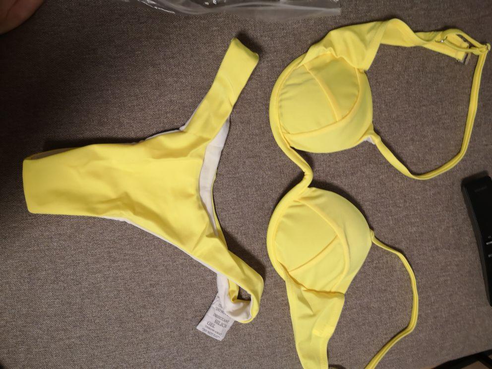 Ensemble de bikini push-up non rembourré pour femme, 4 couleurs, bandage, maillot de bain, bas string, deux pièces, bikini simple, maillot de bain, maillots de bain