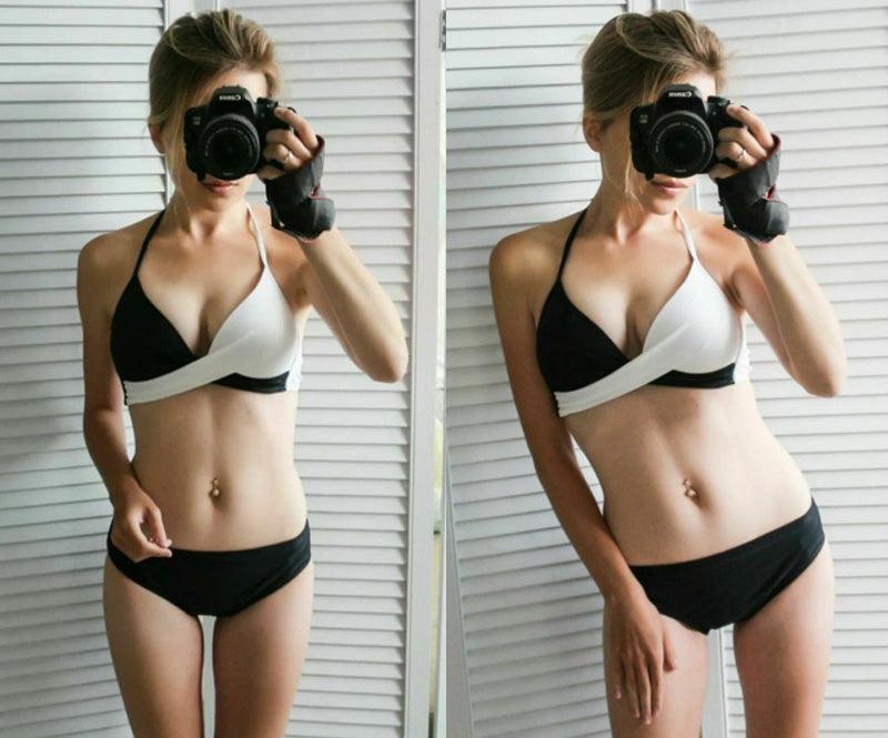 Maillot de Bain Femme Push Up Bikinis Maillots de Bain Femme Push Up Dos Nu Bandage Bikini Imprimé Floral Bas de Maillot de Bain Deux Pièces Maillots de Bain Femme Dos Nu Imprimé Feuilles Vêtements de Plage Grande Taille