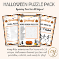 Halloween Puzzle Pack – 25 Printable Halloween Puzzles for Kids (PDF, Instant Download)
